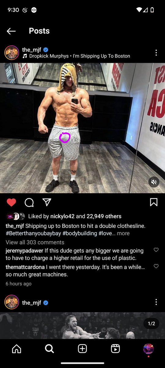 digitaldavy's tweet image. Is it me or does @The_MJF have a short pencil trying to say hello?