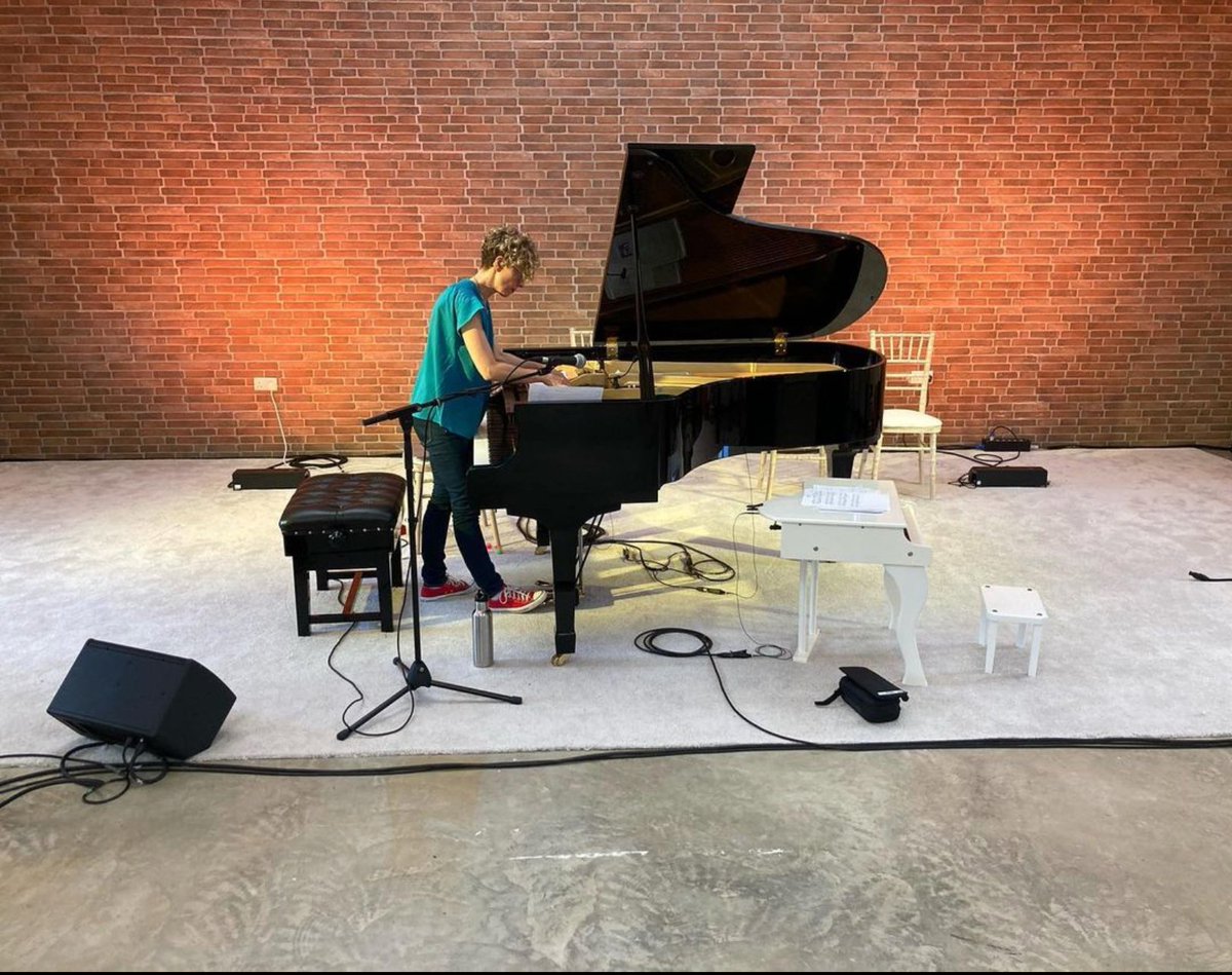 Xenia Pestova-Bennett getting set up to give a performance including my toy piano miniature 'Anomaly' recently at Ramp Festival in Donegal, Ireland presented by Northern Lights Projects. <a href="/NoLightsProject/">Northern Lights Project</a> <a href="/IrishTimesCultr/">Irish Times Culture</a>
