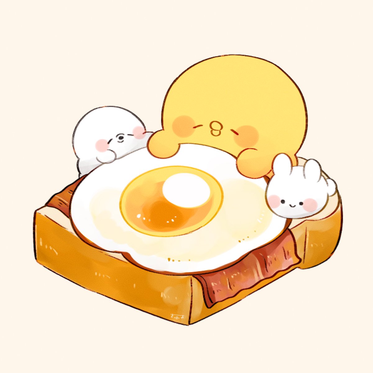 food egg (food) fried egg bird chick multiple others white background  illustration images