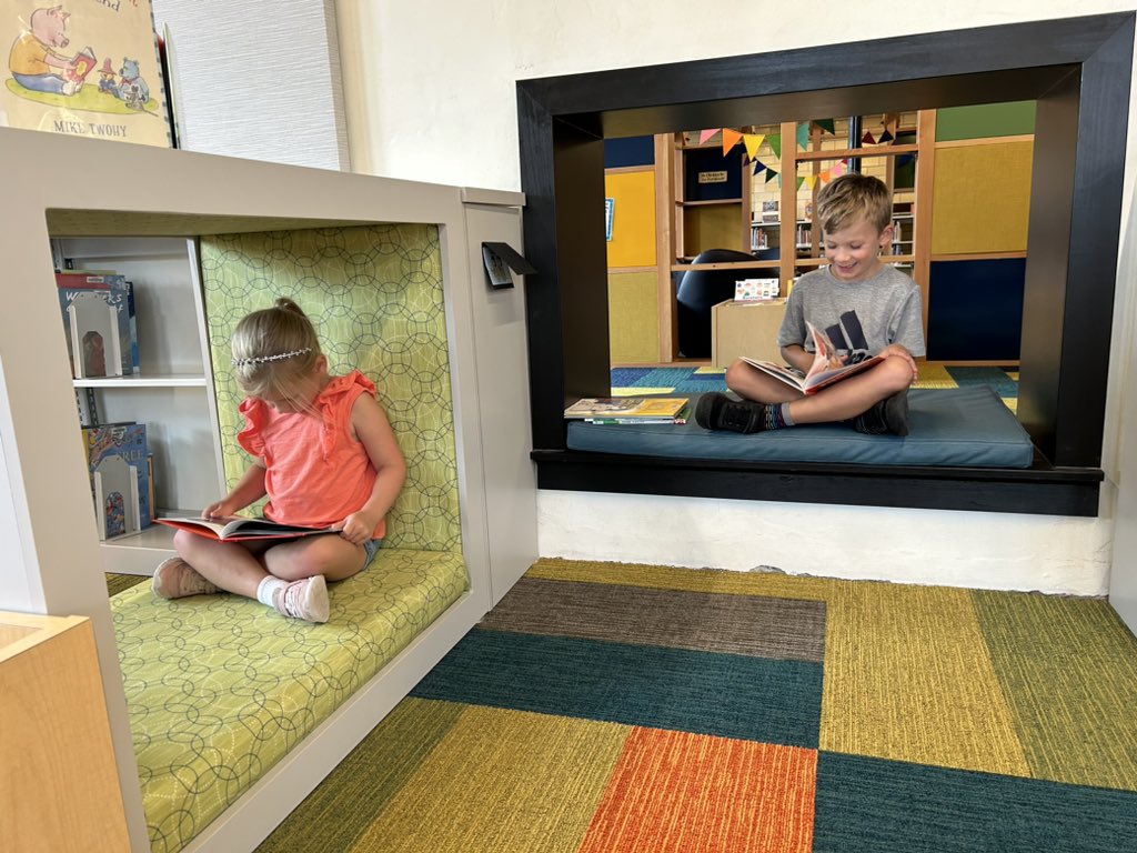 Finally made it to the <a href="/OmahaLibrary/">Omaha Public Library</a> downtown branch and it did not disappoint! Beautiful spaces for everyone, but the kids area was super cool.