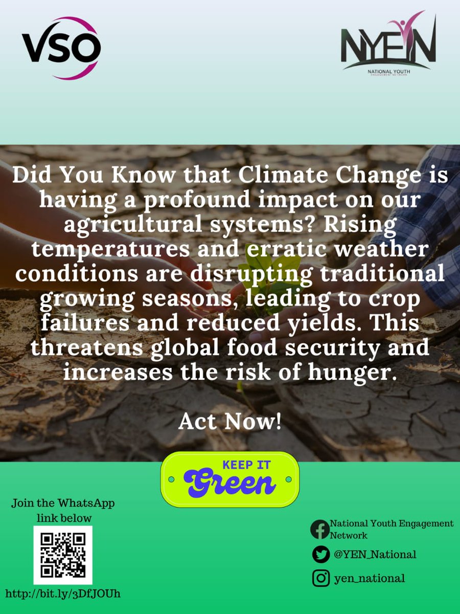 JamilaMusa003's tweet photo. Climate change impacts on our Agricultural system..
#VSO_Nigeria
#NYEN
#ClimateAction https://t.co/IWEtqERaTO