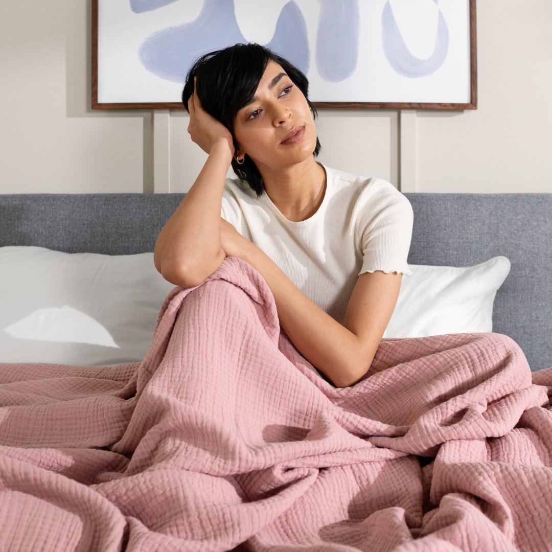 Cozy vibes meet Barbie dreams. 🌸  Get wrapped up in our Cherry Blossom Muslin Blanket for a movie night. 

Shop now: bit.ly/44J0cZc
