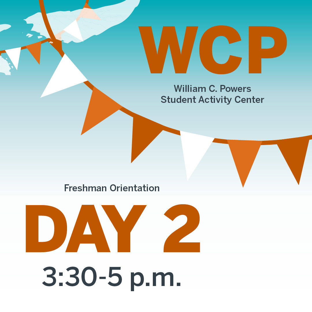 TOMORROW: Join us at the Student Organization Fair on Tuesday, July 18!

Discover some of our unique student organizations and learn how to get involved on campus. Find us in the William C. Powers Student Activity Center (WCP) from 3:30 – 5 p.m. deanofstudents.utexas.edu/sa/stuorgfairs…