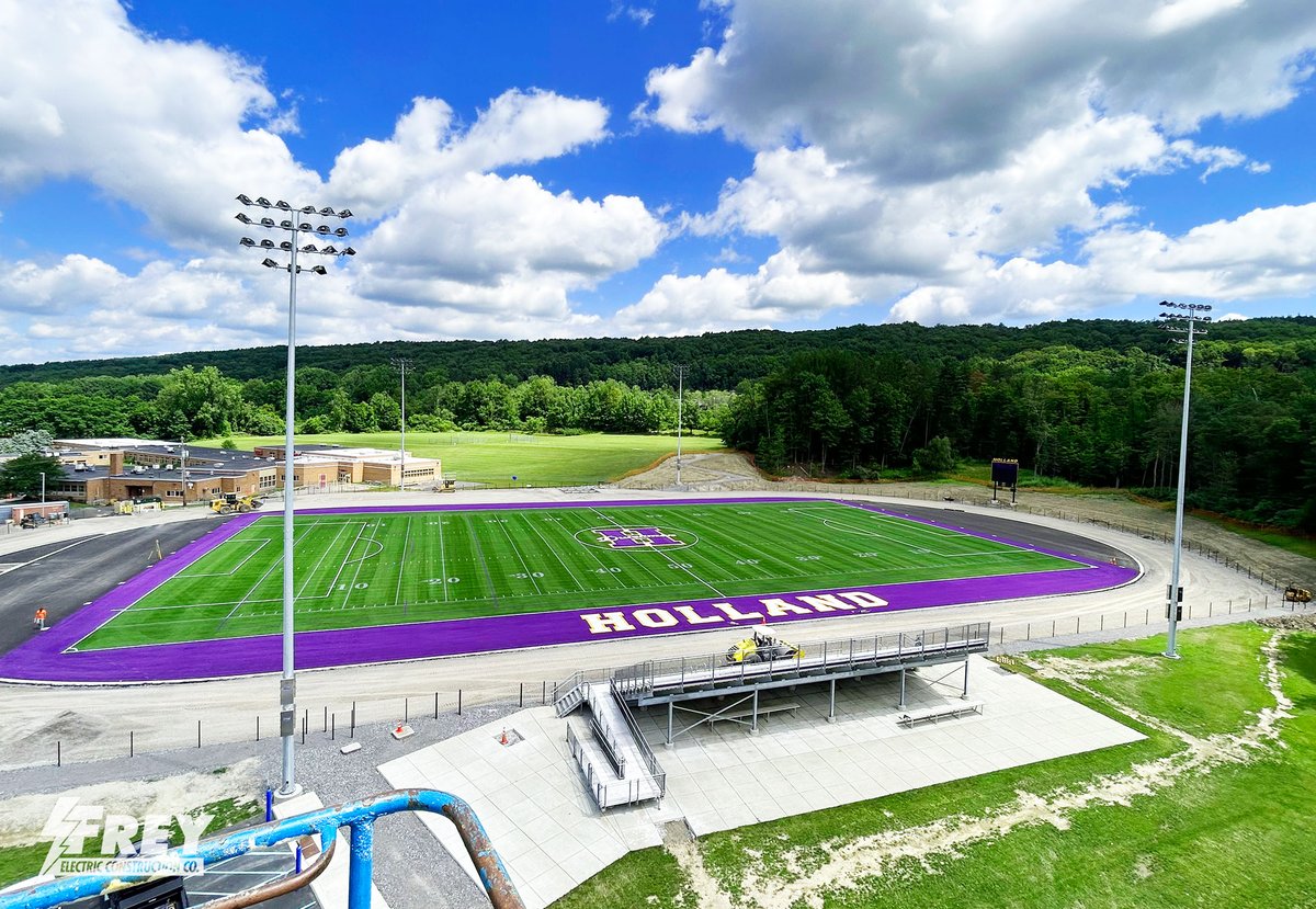 Frey Electric (@freyelectric) on Twitter photo We’ve been busy at <a href="/HollandSchools/">Holland CSD</a> this summer. Check out the progress on the school’s new athletic facility.
Our crews installed four 90-foot LED light poles, scoreboard, power and communication systems. Let’s go Dutchmen! We’ve been busy at <a href="/HollandSchools/">Holland CSD</a> this summer. Check out the progress on the school’s new athletic facility.
Our crews installed four 90-foot LED light poles, scoreboard, power and communication systems. Let’s go Dutchmen!