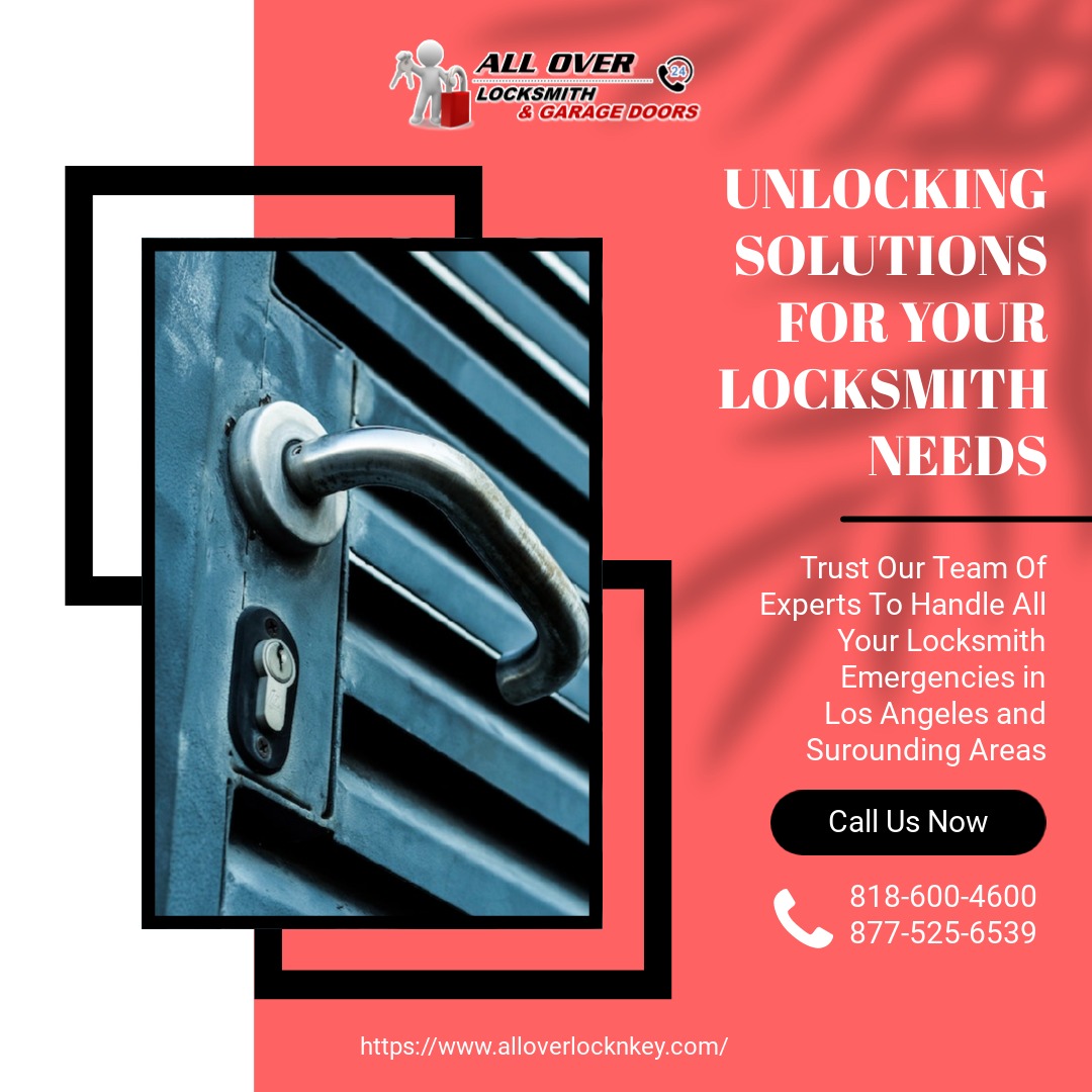 AllOverLocknKey's tweet photo. Don't wait until you're locked out – save our number now for any future locksmith needs.

Find more information in our website
https://t.co/hJOmpzaFSt

Or Call Us Now
818-600-4600
877-525-6539

#locksmith #locksmiths #locksmithservices https://t.co/vpauXMwDvx