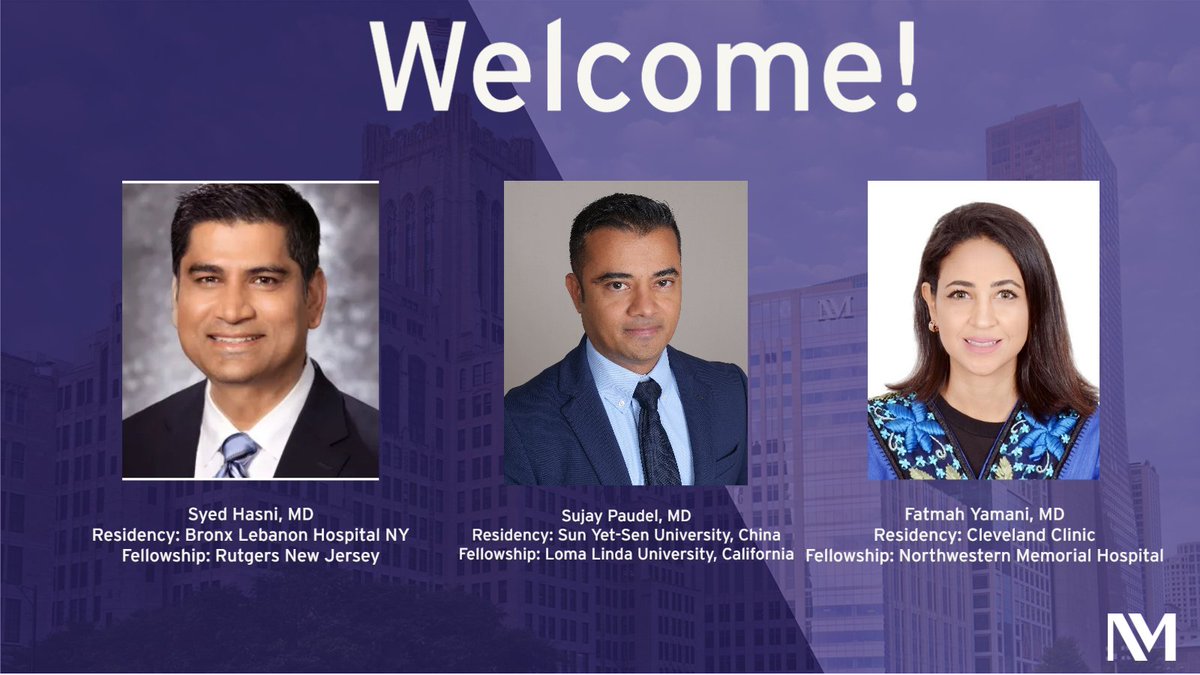 Join us in welcoming Syed Hasni, MD, Sujay Paudel, MD, and Fatmah Yamani, MD to the Transplant Nephrology Fellowship!