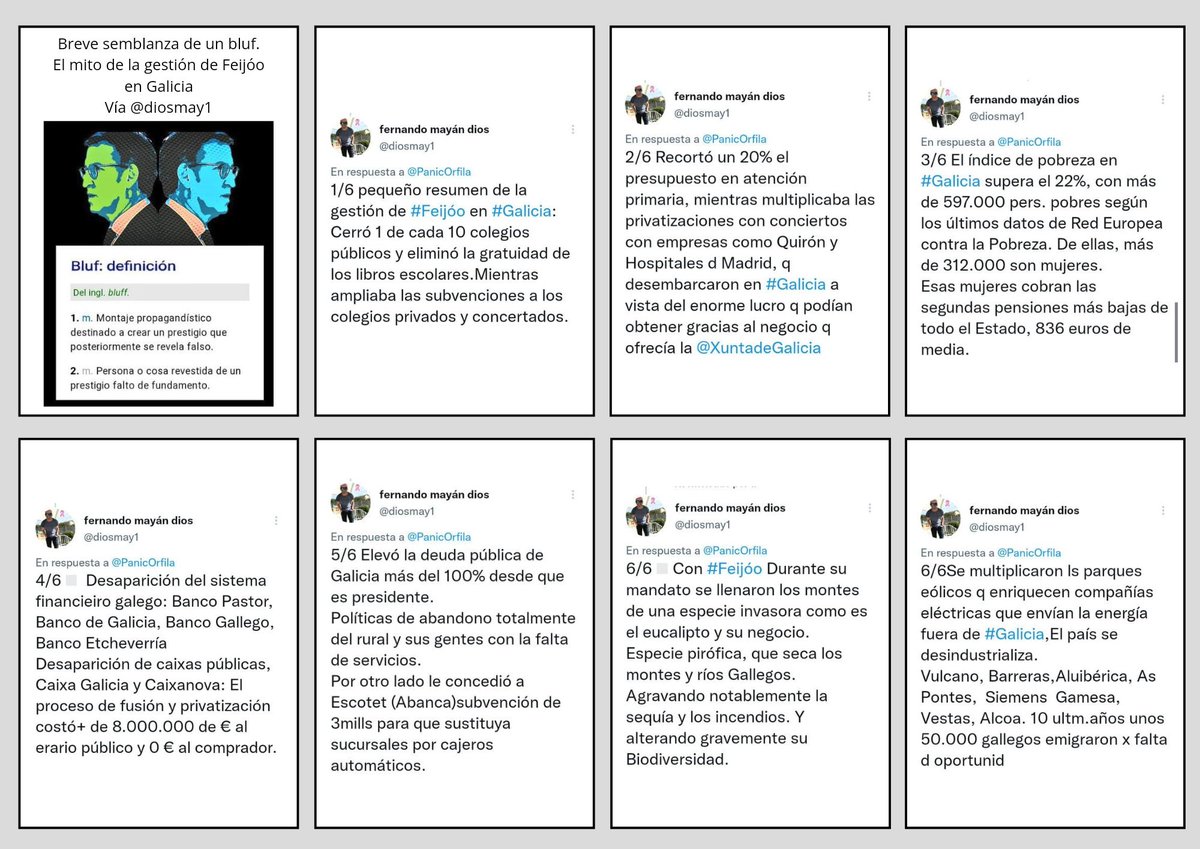 diosmay1's tweet photo. @quiquepeinado "Breve semblanza de un bluf".
El mito de la gestión de Feijóo en Galicia.
Un gallego 🙋 https://t.co/FSaRJ0SxRy