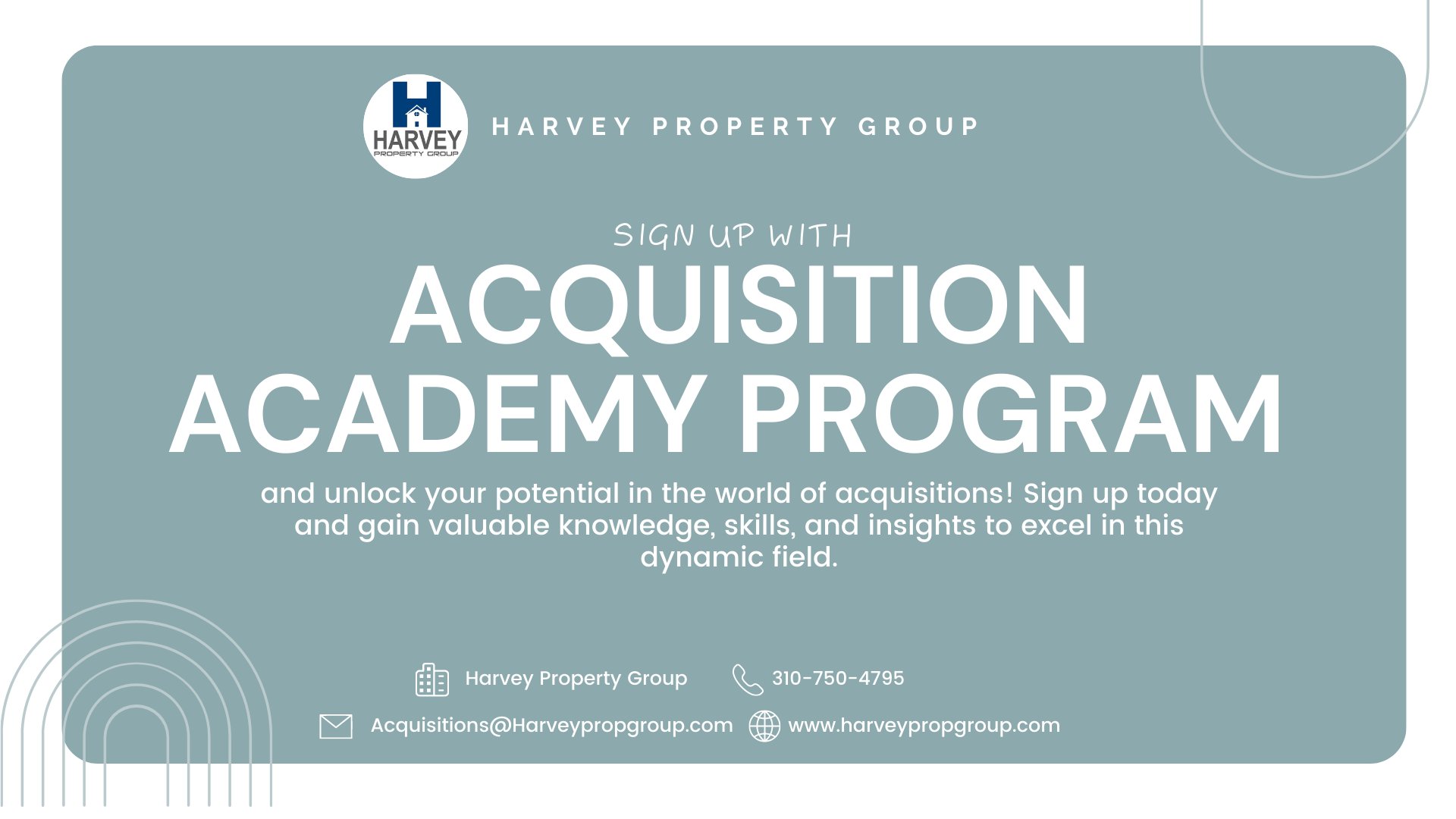 Harvey Property Grp on Twitter "Sign up now and embark on a journey of