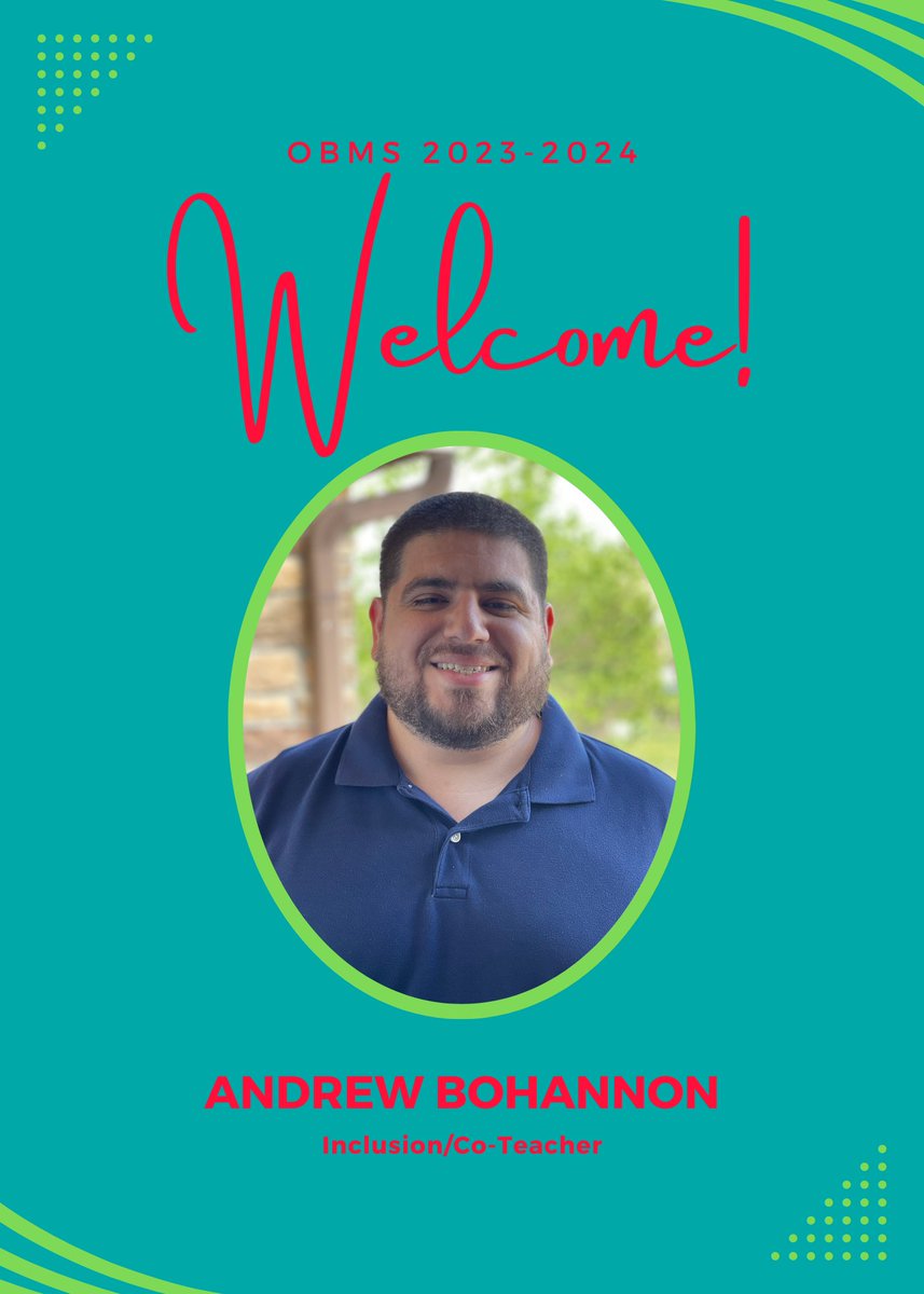 Please help us welcome Mr. Bohannon to our inclusion math team! #OuidaBest #RCISDJoy