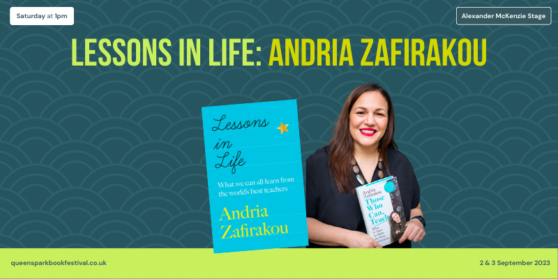 Queenʼs Park Book Festival (@qpbookfest) on Twitter photo Andria Zafirakou, Brent resident and winner of the <a href="/TeacherPrize/">Global Teacher Prize</a> will be opening our Festival on 2 Sep with her book 'Lessons in Life', in which she speaks to 30 teachers about raising happy, confident and caring kids.
Tickets available now: queensparkbookfestival.co.uk/events/lessons… Andria Zafirakou, Brent resident and winner of the <a href="/TeacherPrize/">Global Teacher Prize</a> will be opening our Festival on 2 Sep with her book 'Lessons in Life', in which she speaks to 30 teachers about raising happy, confident and caring kids.
Tickets available now: queensparkbookfestival.co.uk/events/lessons…