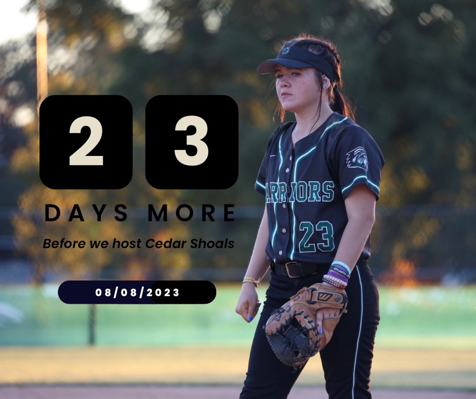 2️⃣3️⃣ days💚🖤 We can’t wait for our season opener. #senior #peytonwilkerson #warriorpride @peyton21732411