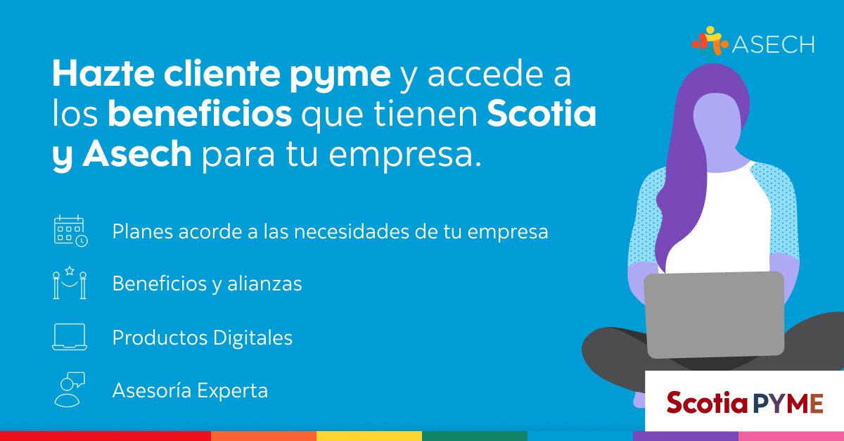 ASECH_ag's tweet image. Hazte cliente empresa en Scotiabank y obtén la devolución de hasta $20.000 en tu primera compra con tus tarjetas o una membresía anual Asech. Potencia tu negocio con soluciones 100% digitales.  lnkd.in/eqV3qyM8. Hasta 31 de julio.

#scotiapyme #asech #pymes #cliente