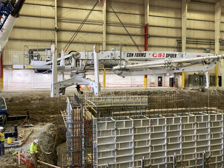 WielandBuilds's tweet photo. WIELAND began construction on the Magna Cosma plant in January 2023. The project includes a 23 ft press pit, 2000-ton Mechanical Eccentric press, scrap building, and scrap tunnel with conveyer belt. The 3,000 SF addition is scheduled to be completed in fall 2023. #WIELANDbuilds https://t.co/8g089bFTlT
