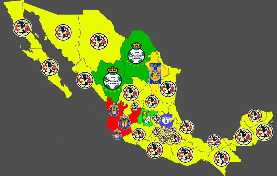alejandroTZ__'s tweet photo. ABRO HILO:

Los 5 equipos de fútbol más buscados por estado según Google Trends en los últimos 5 años: https://t.co/EcW3Pr2i8m