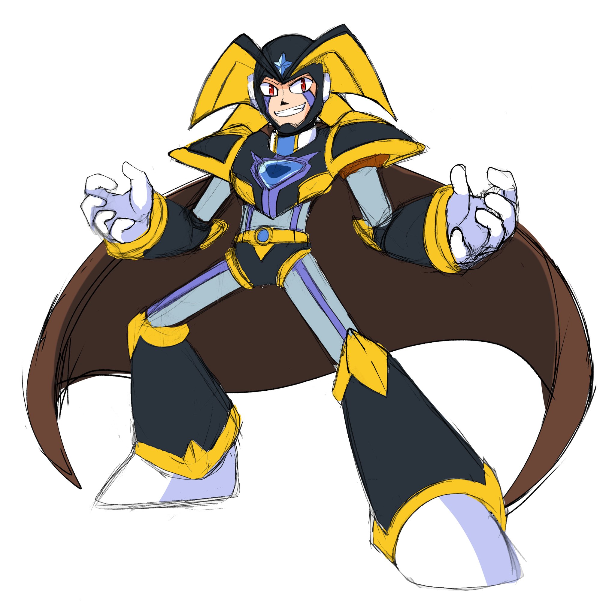 Kaide on X: An attempt at whatever this is: Bass #Megaman https