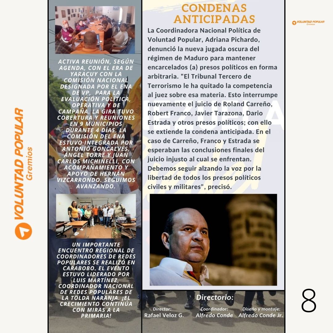 Boletín Informativo del sector Gremios de Voluntad Popular N°48, con las informaciones más resaltantes de nuestro sector durante la semana 🇻🇪

<a href="/freddysuperlano/">Freddy Superlano</a> 
#VenezuelaPuede