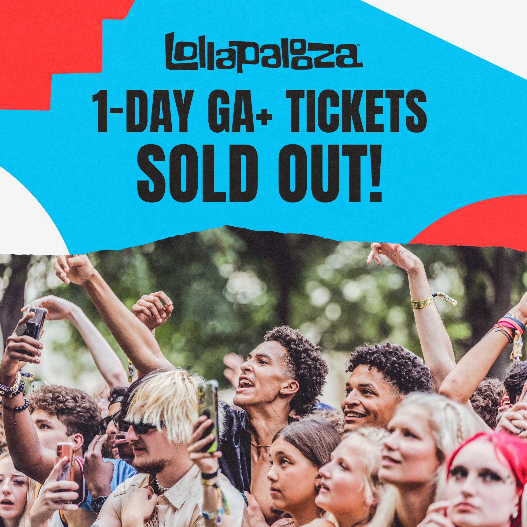 Lollapalooza on Twitter "All 1Day GA+ Tickets are on Waitlist 🔥 4Day
