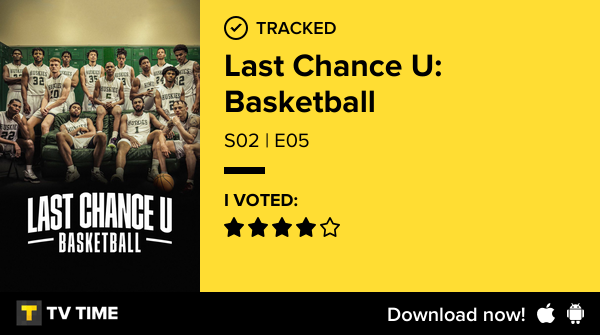 dubDUBgee's tweet photo. I've just watched episode S02 | E05 of Last Chance U: Basketball! https://t.co/nXr27eP84Q #tvtime https://t.co/yOqspZVBaO