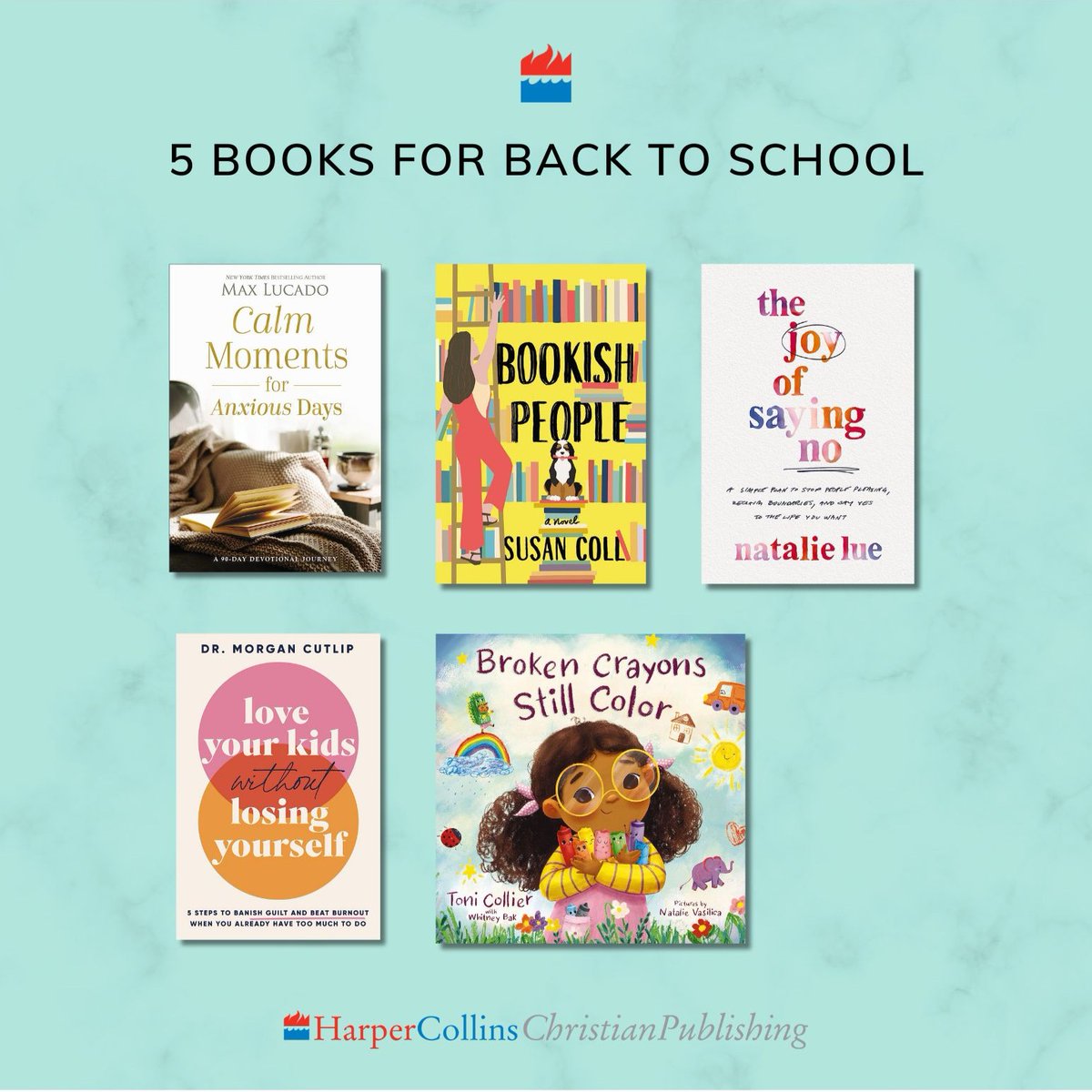 Can you believe its almost time for back to school? 🍎 📚  

If that thought makes you anxious, we have you covered. We've rounded up some our staff picks for the back to school season. 

Find these titles and more on harpercollinschristian.com!