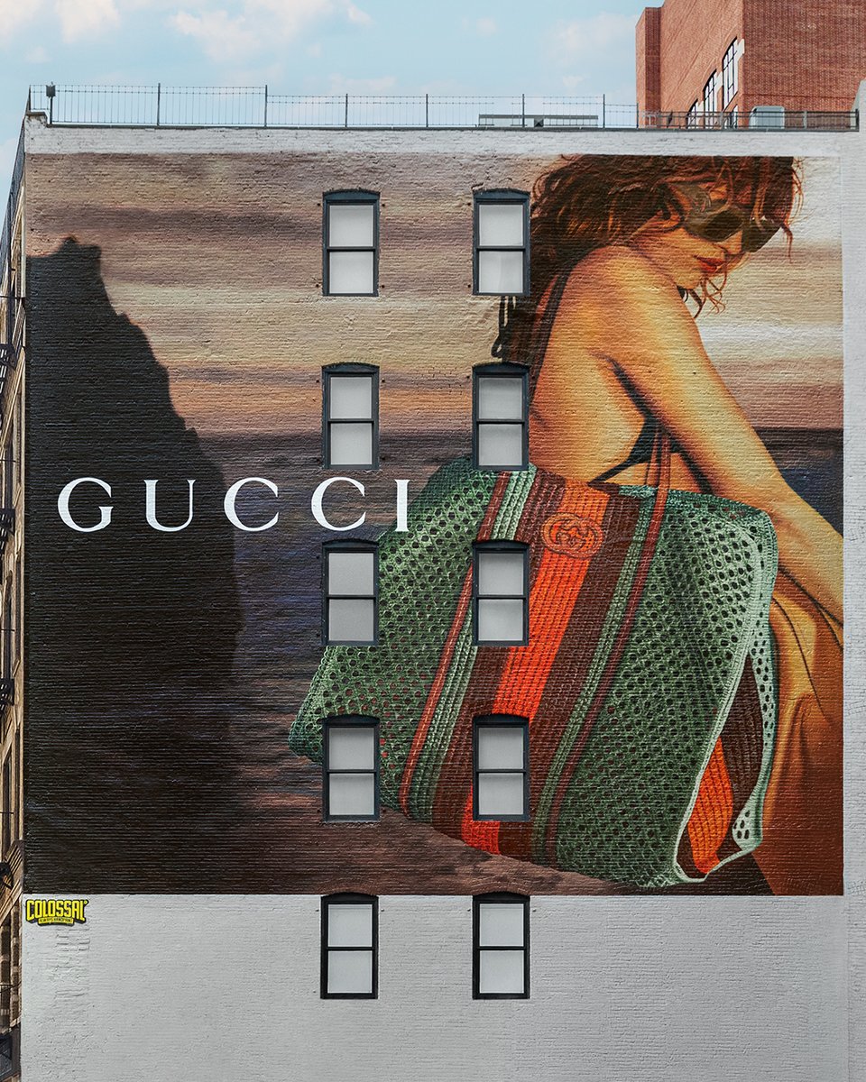 A joyous ode to the vibrant energy of warmer weather. #GucciSummerStories cover Gucci Art Walls around the world including in New York City. More on.gucci.com/SummerCollecti… #GucciArtWall