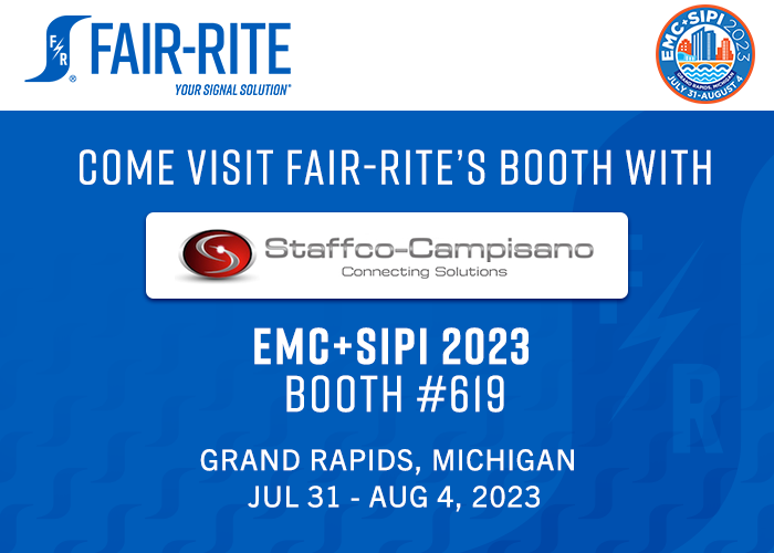 Fair_Rite's tweet photo. Exciting news! Fair-Rite Products is thrilled to announce our participation in the EMC SIPI tradeshow in Grand Rapids, Michigan! Join us from 7/31/23 to 8/4/23 at booth 619, where we'll be showcasing our cutting-edge solutions. Don't miss the chance to connect with our knowledge https://t.co/LsbOmLhdLd