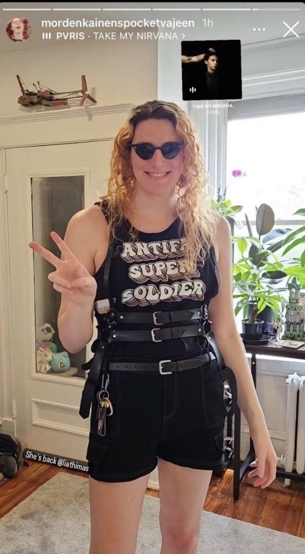 MrAndyNgo's tweet image. #Trans swimmer Lia Thomas, formerly William Thomas, has now embraced the #Trantifa branding in new photos posted on social media. 

Trans violent militancy is the current focus of #Antifa. They believe that critics of trans ideology should be silenced, maimed or murdered. Some…