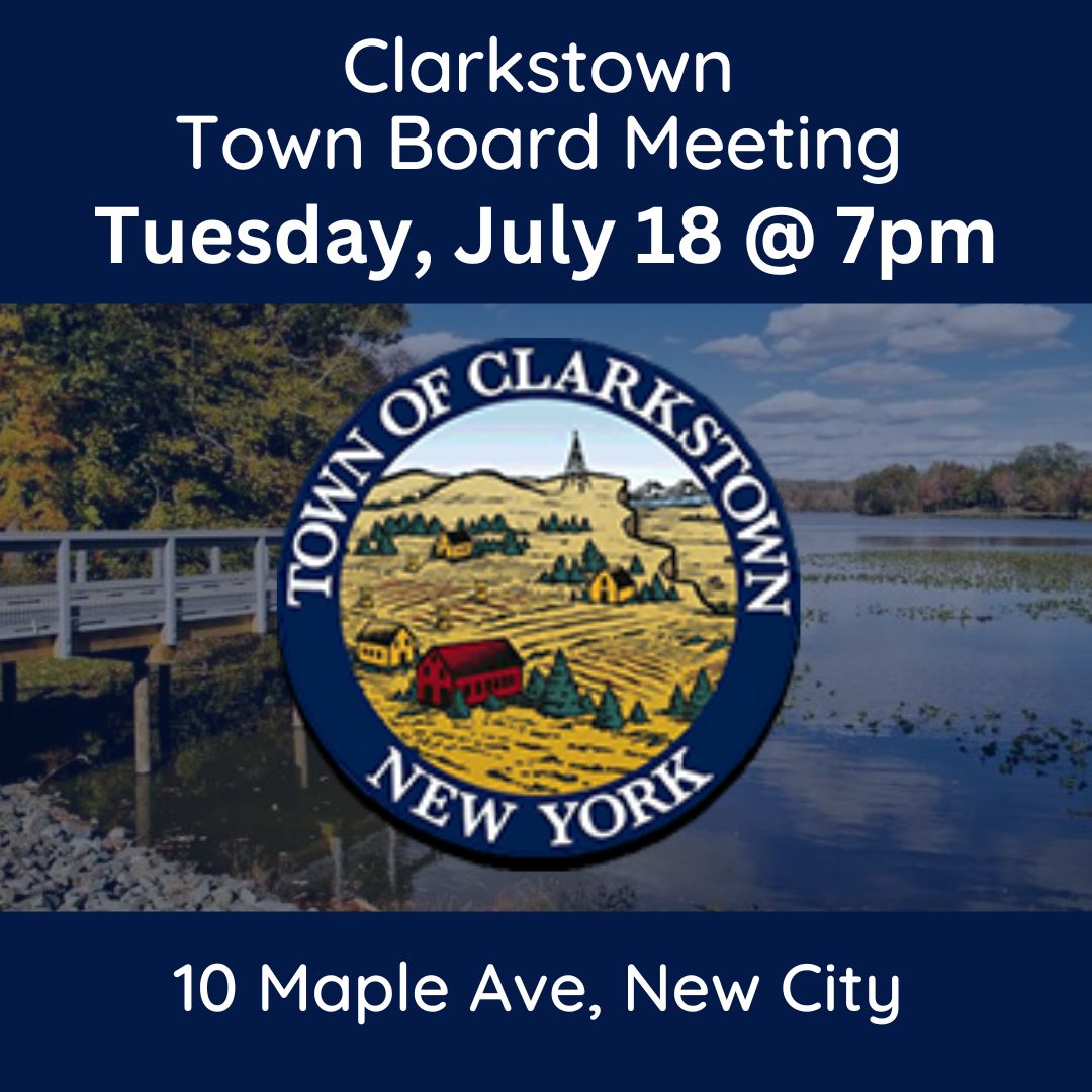 🚨 TOMORROW NIGHT: There's only one Clarkstown town board meeting this July. See you at 10 Maple Ave., 7 pm! Download the agenda here 👇
 clarkstownny.iqm2.com/Citizens/FileO…
