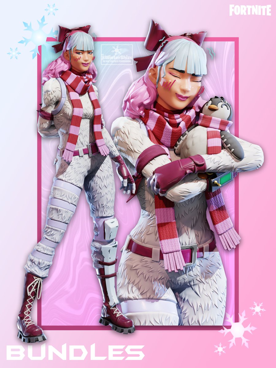 🩵❄️Bundles - Syd version❄️🩵
- Lovely and cozy, always there to cuddle her best friend, gwinny!

🩷
#Fortnite  #FortniteArt #FortniteConcept #FortniteCh4S3