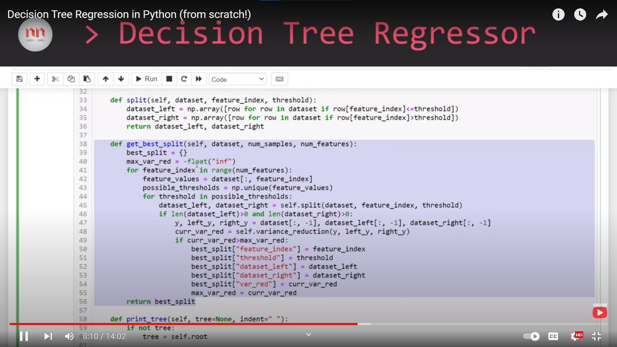 LetYokaiLearn's tweet photo. Day 47 of #60DaysOfLearning2023 
Dived deeper into decision tree and understand it even more and used the sklearn's class called DecisionTreeRegressor to implement in the same level/salary dataset.
@lftechnology
#LearningWithLeapfrog #LSPPD47 https://t.co/H3Y6Ntndes