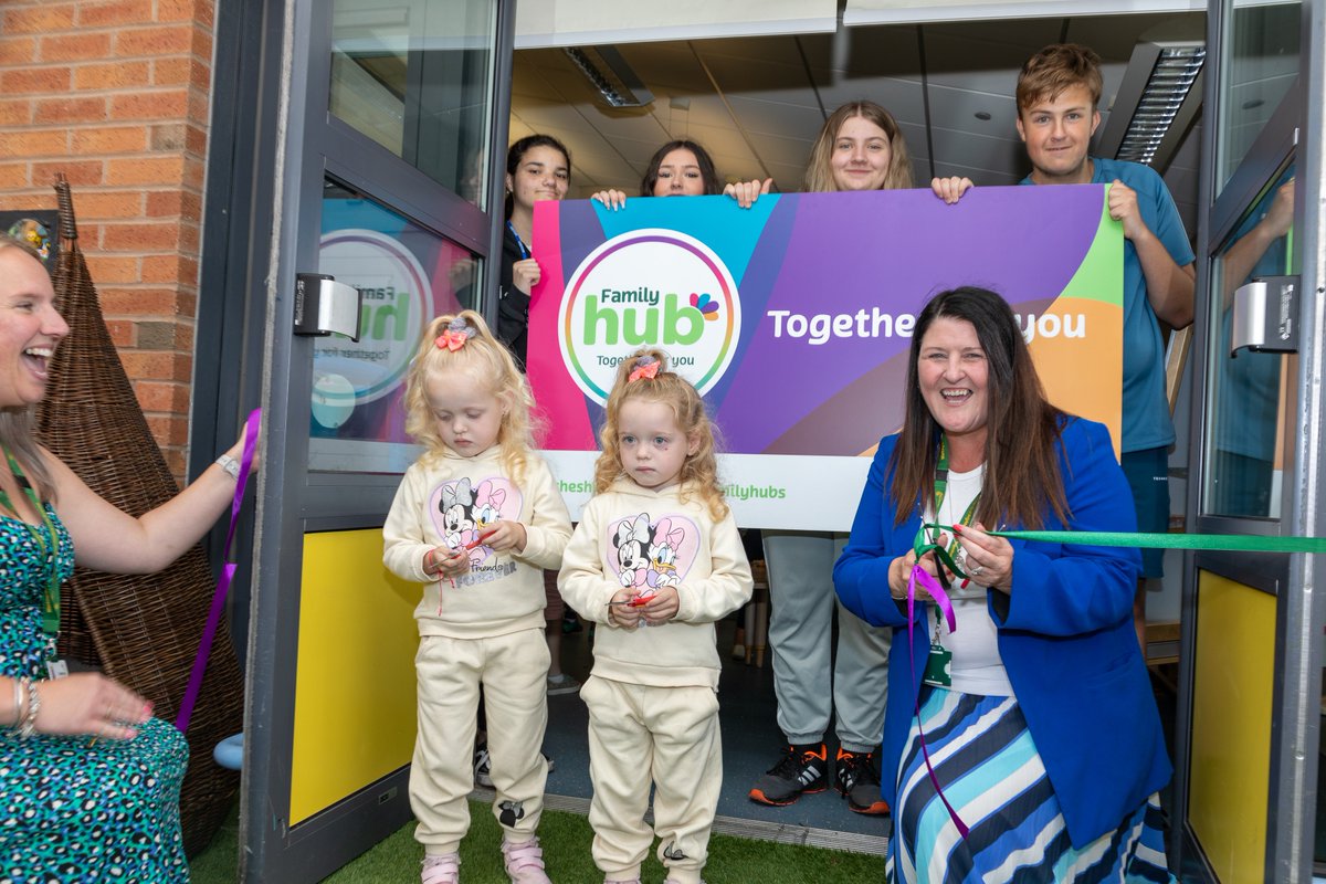 CheshireEast's tweet photo. Thank you to everyone involved with the opening of our two new family hubs in Wilmslow and Crewe, supporting children and young people from birth until the age of 19, or 25 for those with disabilities. @educationgovuk @wchc_nhs #TogetherForYou https://t.co/18aZc8LLvG