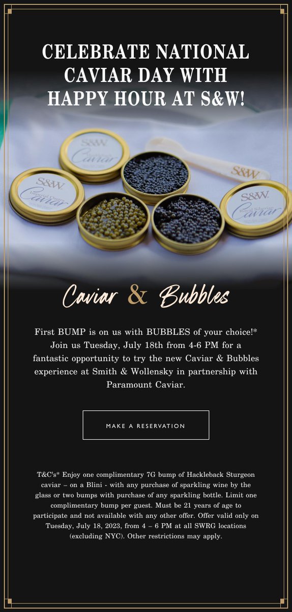 What are your plans this coming #NationalCaviarDay??? #FirstBumpOnUs!!! t.e2ma.net/message/touolg…