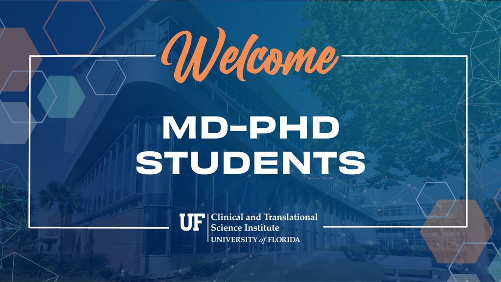 🌟 A warm welcome to our newest <a href="/UF/">FLORIDA</a> MD-PhD students, our largest cohort yet! 🎉 We're thrilled to have such exceptional minds joining our program, and we're excited to witness the incredible impact they'll make in bridging the gap between medicine and research. #NCATS #CTSAHub
