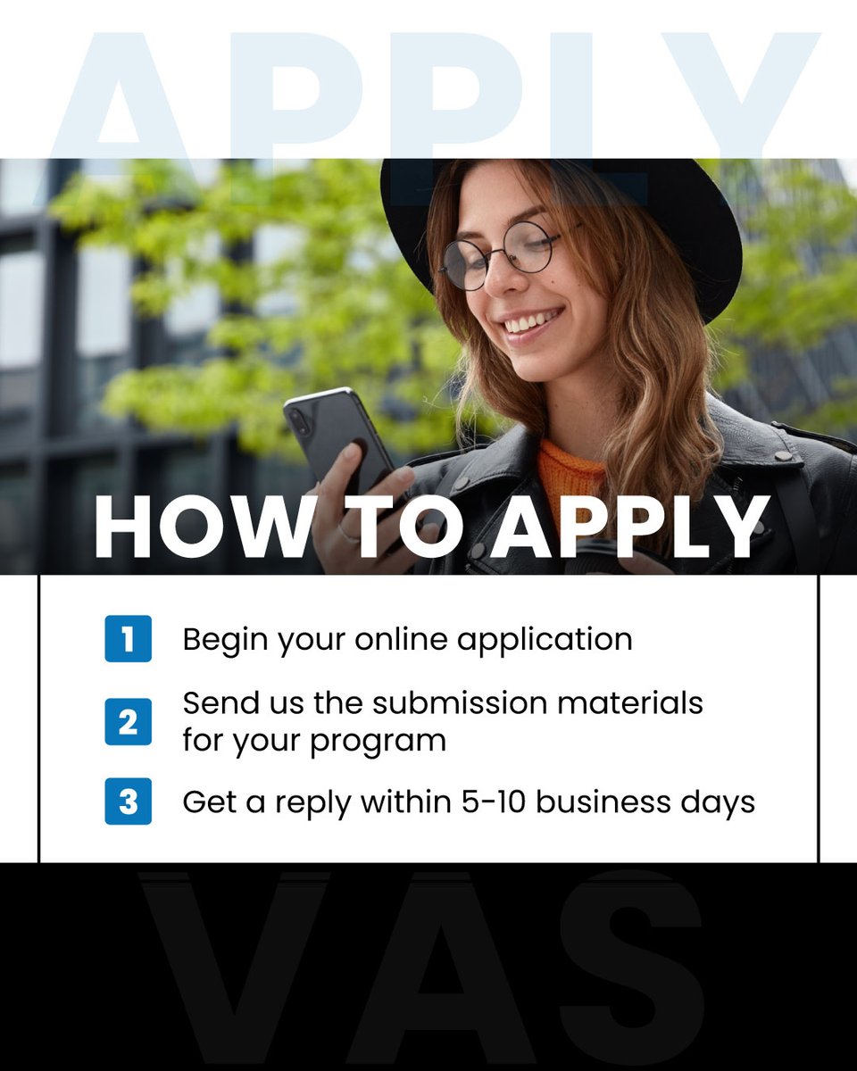 vanactingschool's tweet photo. ✨ How to Apply: Start Your Journey with Us! 🎭

1️⃣ Begin your online application – Visit our website and fill out the form.
2️⃣ Send us the submission materials for your program – Follow the guidelines to submit your work.
3️⃣ Get a reply within 5-10 business days https://t.co/Z2qIXvUXnq