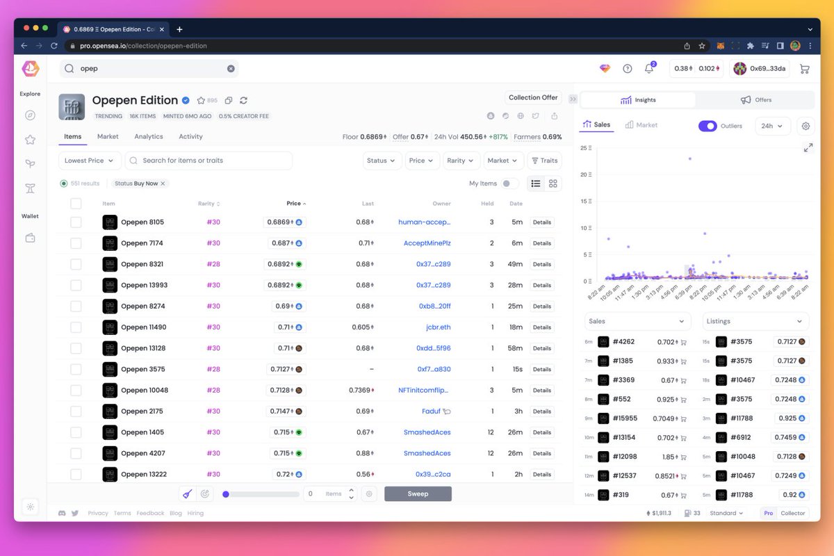OpenSea Pro tweet media