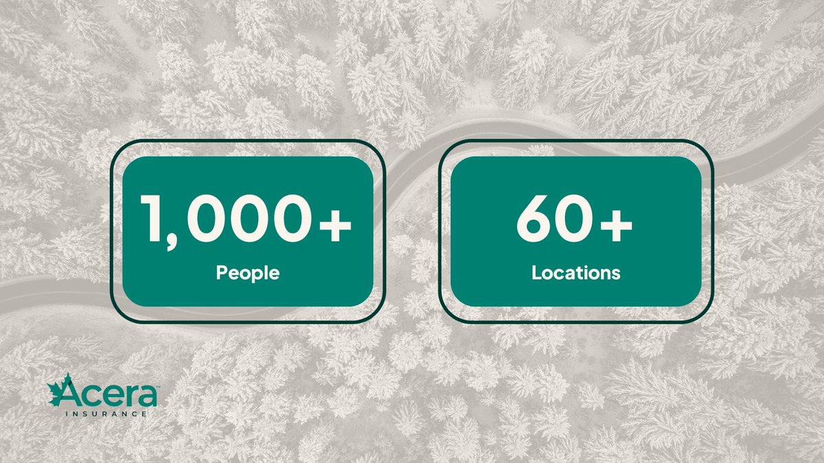At Acera Insurance, we are continuously expanding our expertise, products and services with a team of more than 1,000 people located in over 60 offices across Canada.

Learn more: loom.ly/pkhMIJ0