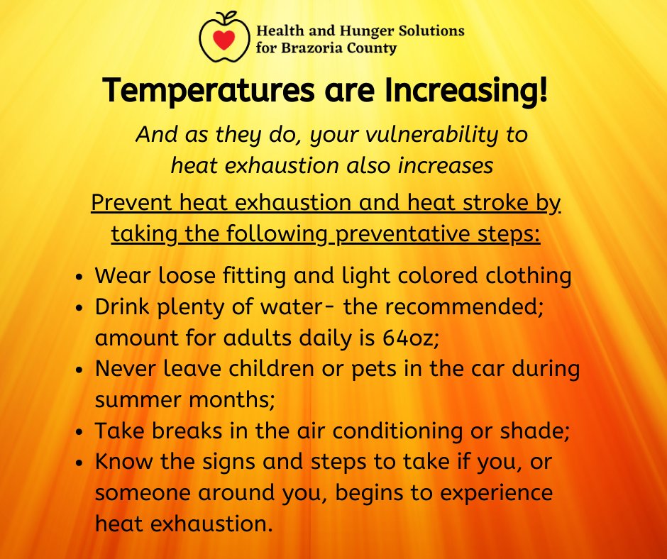 Health and Hunger Solutions for Brazoria County tweet media