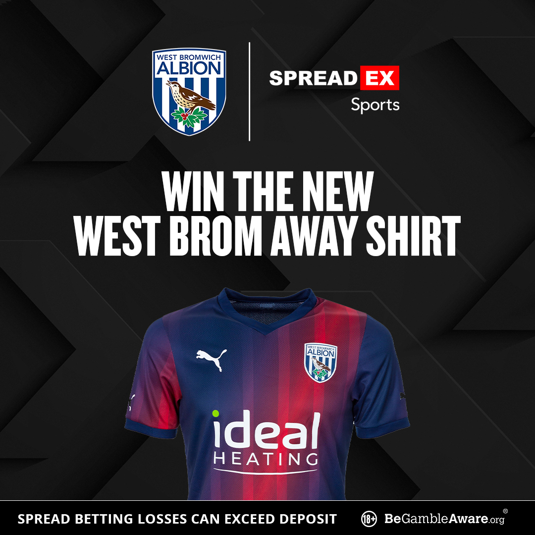 🚨Competiton Time🚨 How would you like to win the NEW @WBA away kit?👕 For the chance to win🏆 1⃣ Follow us + Retweet this tweet♻️ 2⃣ Enter your details in the entry form below⤵️ spreadex.com/westbromnavy TS&C's apply