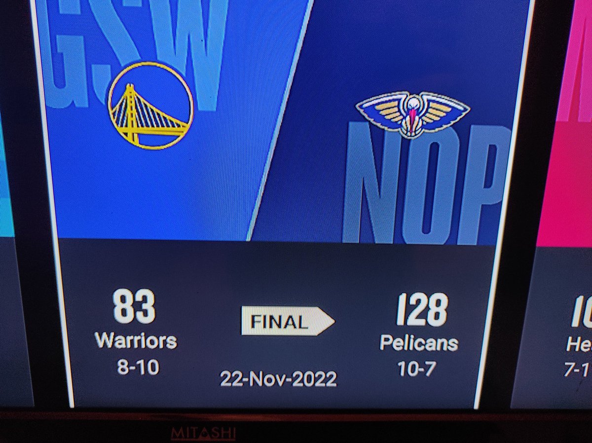 RT @soral88: Watching #Warriors vs #Pelicans #NBA 22 November 2022 #Airtel #AirtelXstream https://t.co/0Wp8PN7J3p