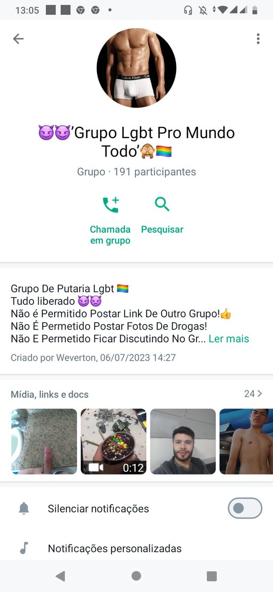 Quem quiser entrar no grupo de safadeza e putaria no whatsapp e só vcs apertar no link aí Gostosos 🔥 🔥 🥵

Acesse este link para entrar no meu grupo do WhatsApp: chat.whatsapp.com/JfcwIy7mjDHCJ5…