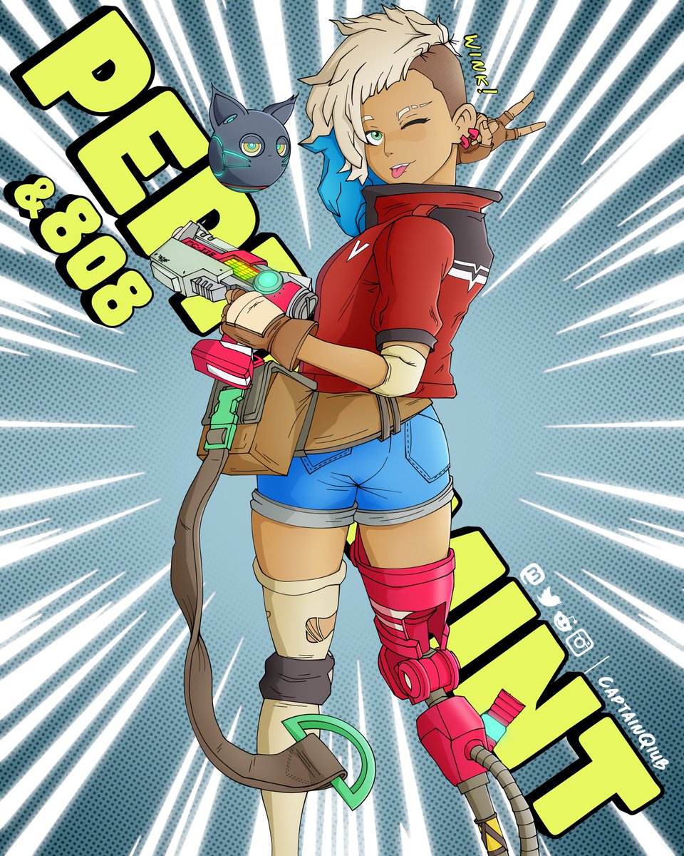 CaptainQiub's tweet photo. Peppermint &amp; 808
#HiFiRush #HiFiRUSHfanart #Peppermint https://t.co/GxUch99HXT