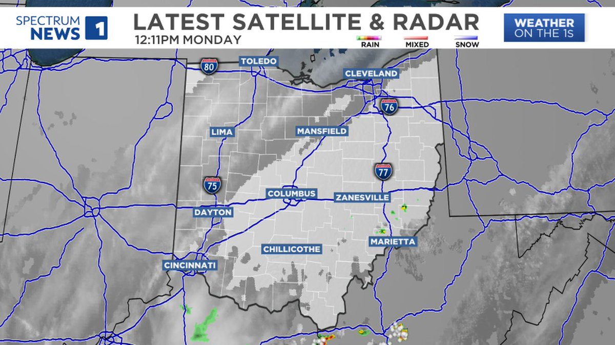 RADAR ON THE 1s- Here is the latest view of the Spectrum News 1 StormTrack Doppler Radar across Ohio. For the latest statewide weather information, visit https://t.co/b1Uud57RaE. #OHwx #RadarUpdate https://t.co/joHHwQyycM
