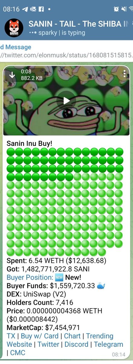 milas_x's tweet image. $SANI 🚀 

It's already happening brother

Lfg