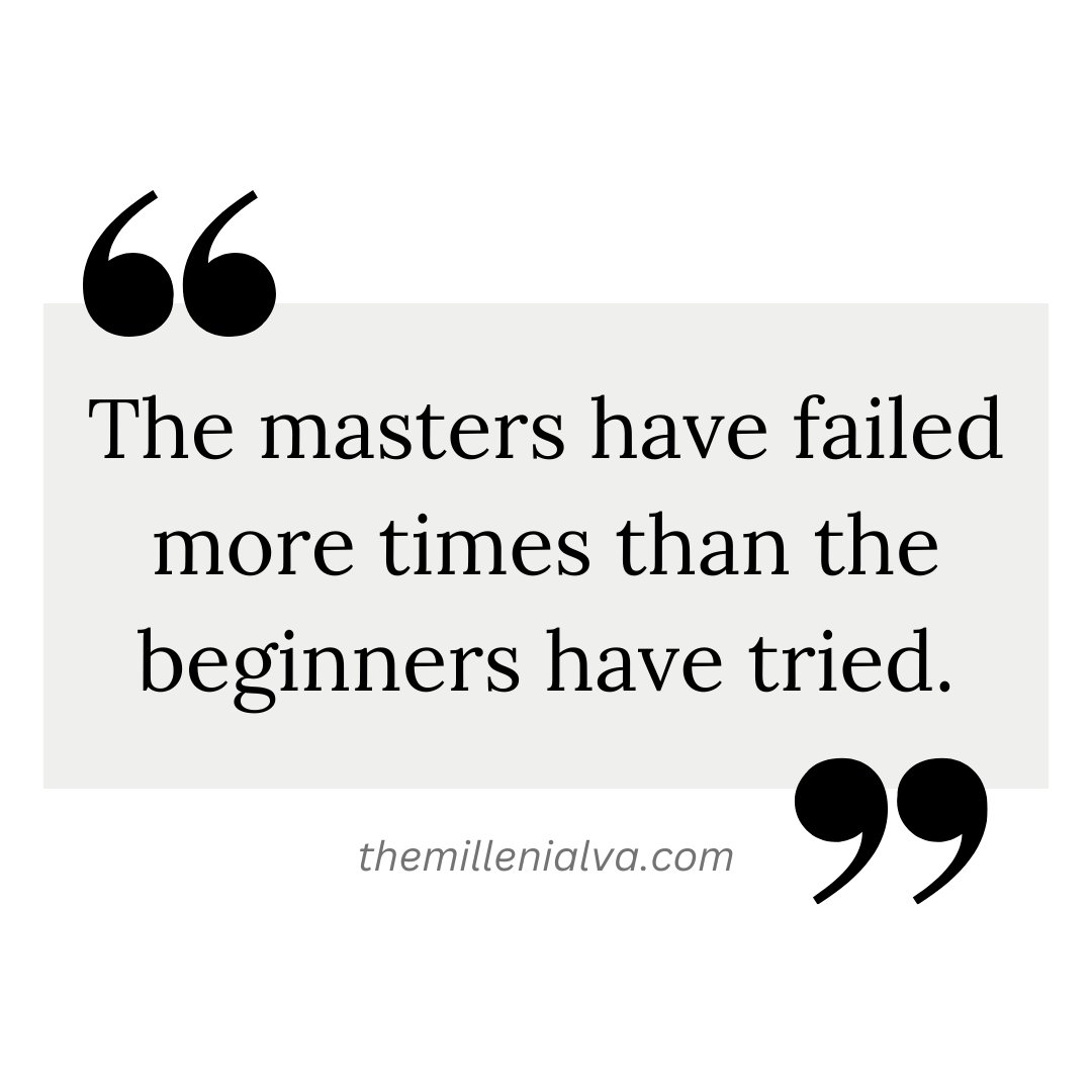 millennialva_'s tweet photo. The masters have failed more times than the beginners have tried. #hustle #hustleloyaltyrespect #hustler #success #successquotes #Motivation #MotivationalQuotes #motivational #hustlerquotes #Hardwork #WorkHard #mastery https://t.co/4zwi5NsPky