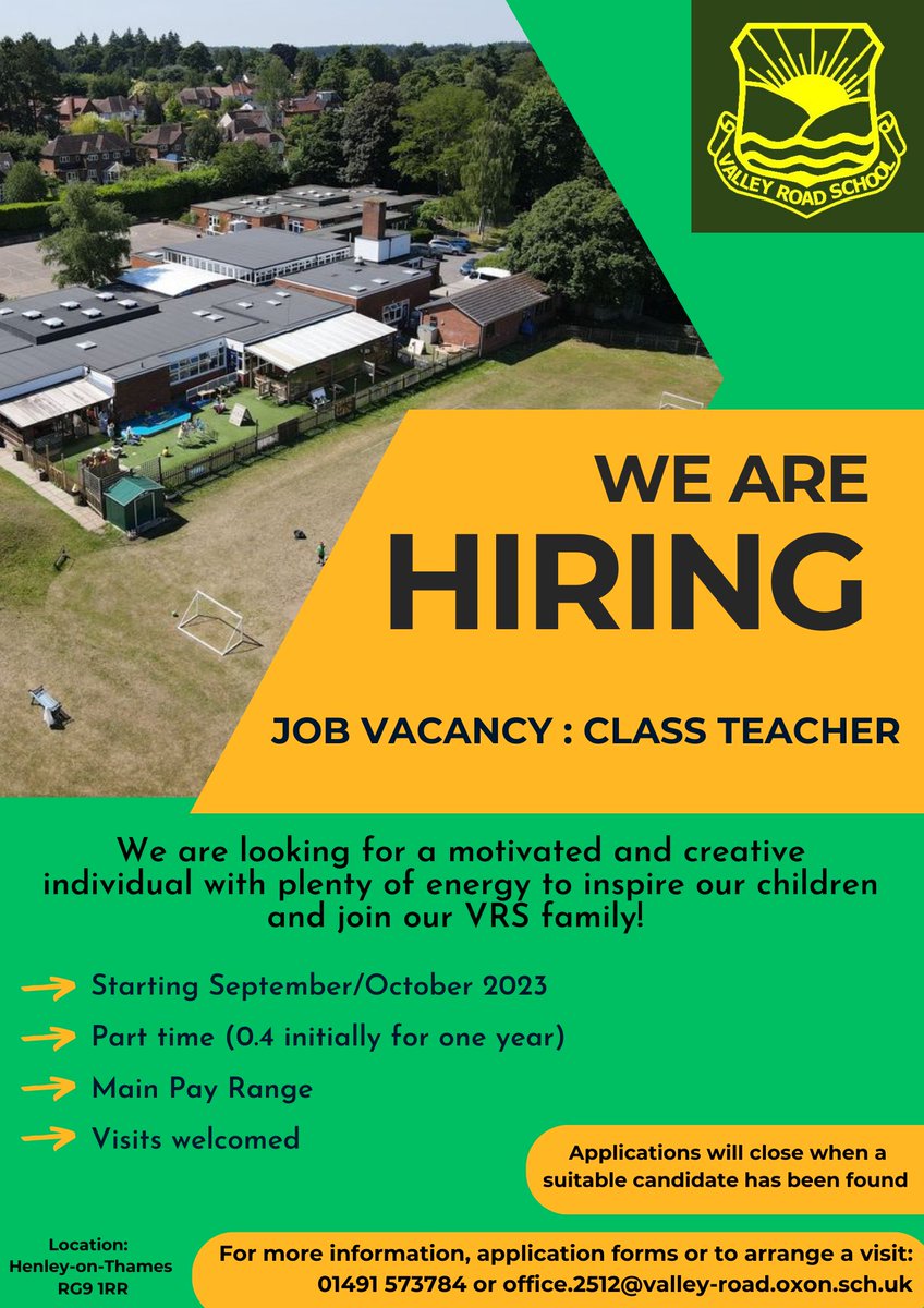 Want to come and join us? Initially two days a week...#valleyrdfamily