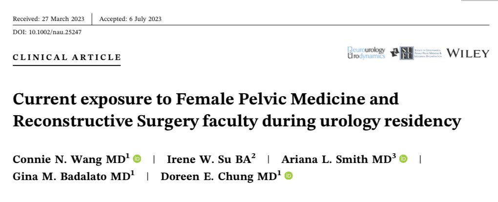 29.5% (41 / 139) academic urology residency programs do NOT have any #fpmrs certified faculty. Hard to fathom void in resident training &amp; potentially patient care?. TY for highlighting this unmet need! <a href="/NAUjournal/">Neurourology &Urodynamics</a> <a href="/arianasmith23/">Ariana L Smith</a> <a href="/GMBadalato/">Gina M. Badalato</a> <a href="/doreenchungMD/">Doreen E. Chung</a> <a href="/sufuorg/">SUFU</a> <a href="/SmithInstUro/">Northwell Urology</a>