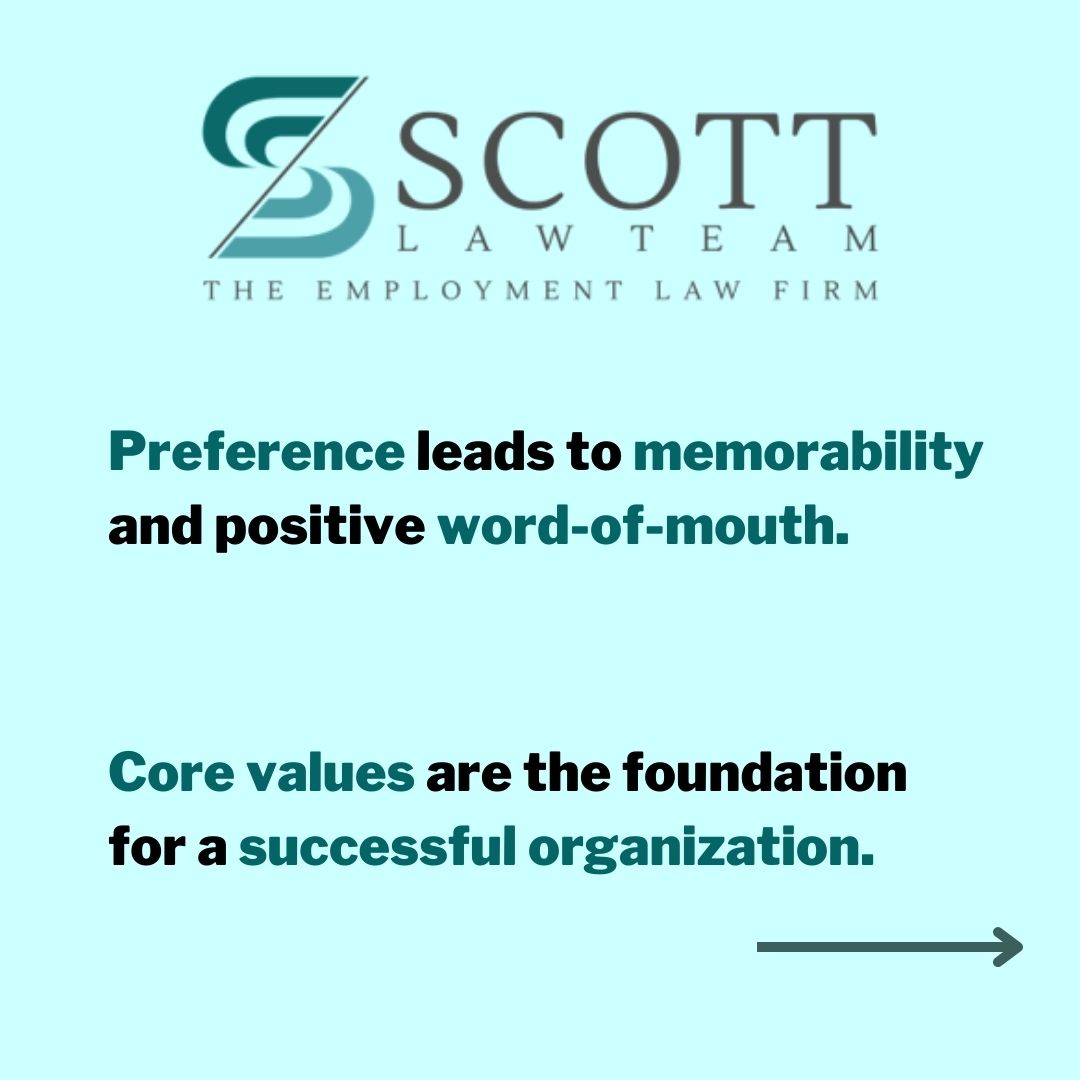 ScottLawTeam's tweet photo. Core values are the core of success! But how? Look below! 

#employmentlawmatters #infographic #corevalues #stayintheknow https://t.co/ZbZGne6OZf