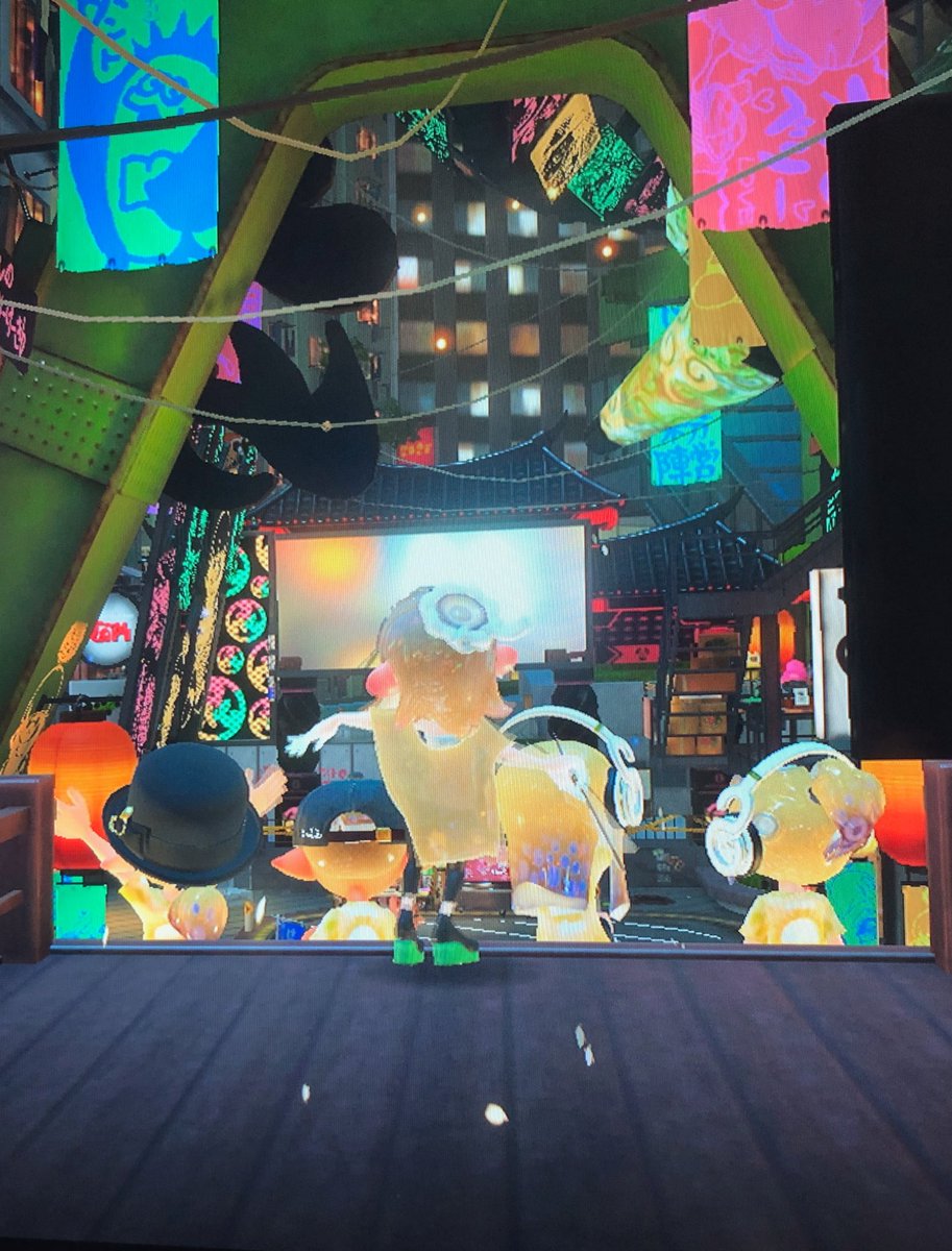 Kye111KO's tweet photo. 今更だけど、おみこし乗った時の写真 #スプラトゥーン3  #スプラトゥーン3フェス https://t.co/l42yhukzUb