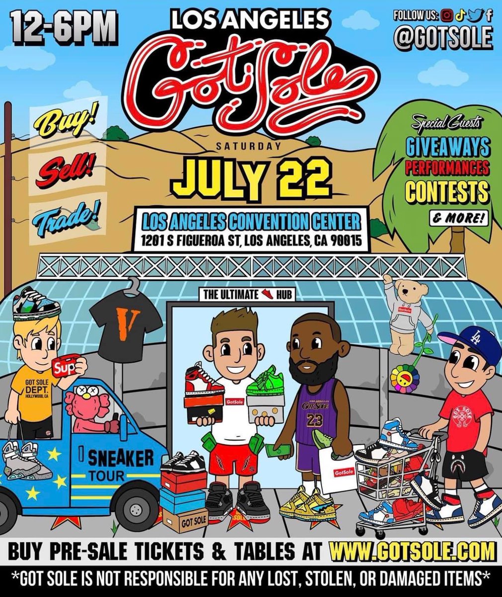 WILL BE AT <a href="/GotSole/">Got Sole</a> WITH THE UPPER EMPIRE FAMILY THIS SATURDAY!!!

PULL UP ON US!!!

WE GONNA GIVEAWAY SOME CRAZY SHIT IN PERSON!!!

RANDOM RT ON SATURDAY GETS $100 👀👀🫡🫡🫡