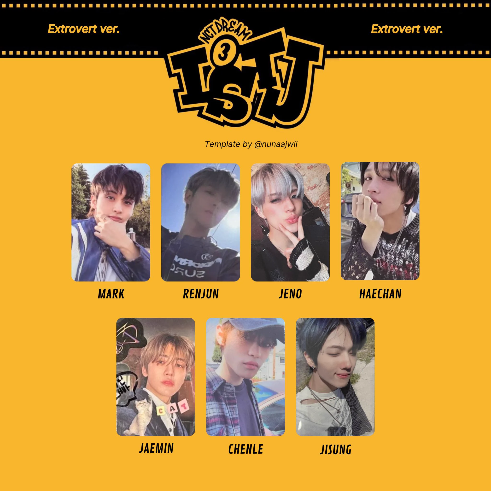 ISTJ NCT DREAM Japan ver photo card トレカ 𐙚 nj on X: 