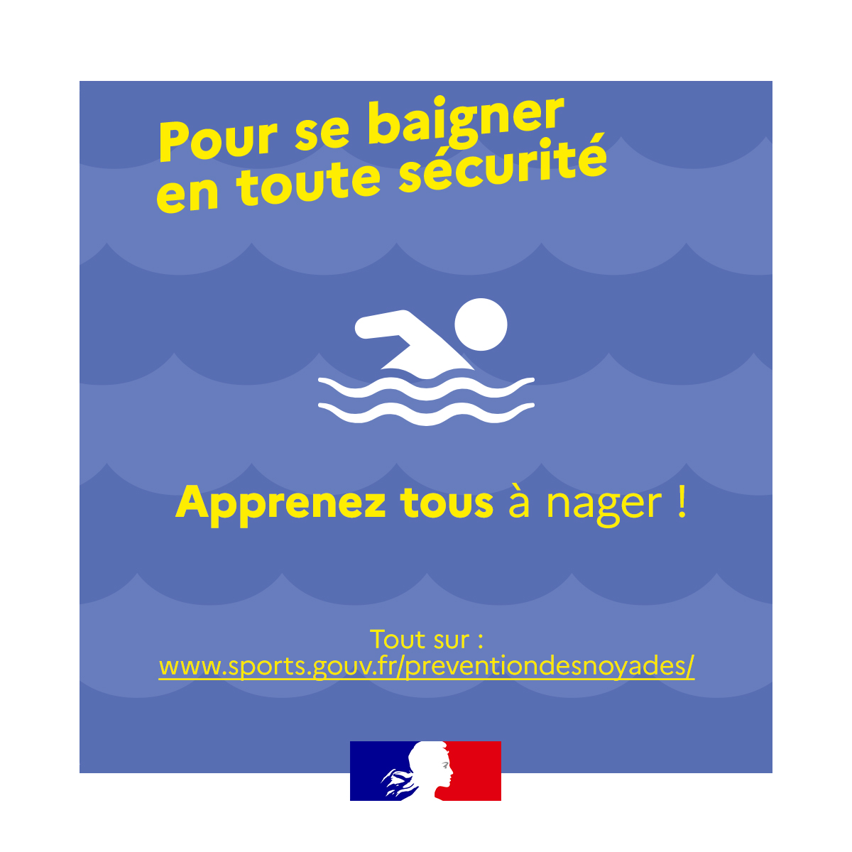prefet06's tweet photo. ⚠️ Lors de fortes chaleurs, le risque de noyade est multiplié par 3⃣ !
Pour vous baignez en toute sécurité : 
🏊‍♀️ Privilégiez les zones de baignade surveillées 
⚡️ Soyez attentif au risque d'hydrocution  
 📞 En cas d'urgence contactez les secours https://t.co/UIvUv2Mkt7